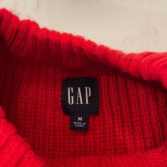 Gap Red Short Sleeve Sweater Size Medium - Picture 3 of 5